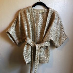 Gorgeous Gold Rae Jacket/wrap with tie. O/S. NWOT.